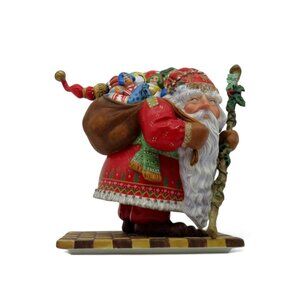 THE GREENWICH WORKSHOP Olde World Santa Limited Edition Porcelain Figurine Vinta